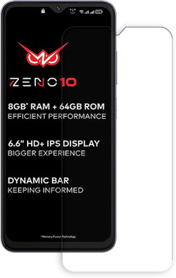 SOMTONE Edge To Edge Tempered Glass for itel Zeno 10 4G FRONT Tempered Glass Screen Protector | Anti-Scratch | Edge to Edge Full Coverage | 9H Hardness | Screen Guard(Pack of 1)