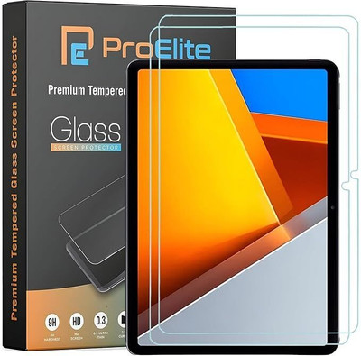 Proelite Tempered Glass Guard for Screen Protector for Poco Pad 12.1 inch Tablet, Premium Tempered Glass Screen Protector(Pack of 2)