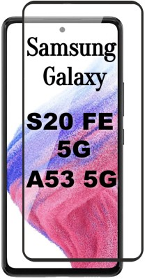 EITANSHA CREATION Edge To Edge Tempered Glass for Samsung Galaxy A53 5G, Samsung Galaxy S20 FE 5G(Pack of 1)