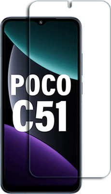 SOMTONE Tempered Glass Guard for Poco C51 FRONT(Pack of 1)