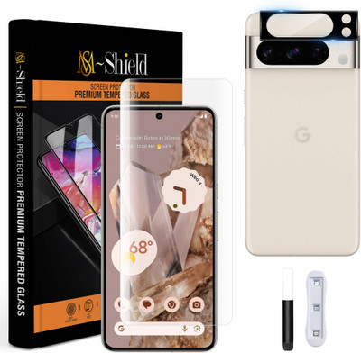 MS-Shield Tempered Glass Guard for Google Pixel 8 Pro, With Camera Lens Protector(Pack of 1)