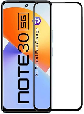 ALFA URBAN Tempered Glass Guard for Infinix Note 30 5G Edge To Edge HD+ Tempered Glass Full Screen Coverage with Easy Installation(Pack of 1)