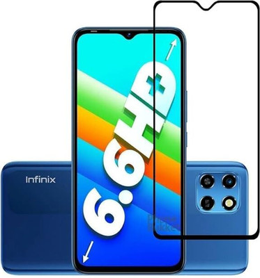 ALFA URBAN Tempered Glass Guard for Infinix Smart 6 HD Edge To Edge HD+ Tempered Glass Full Screen Coverage with Easy Installation(Pack of 1)
