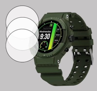 DB Tempered Glass Guard for FIRE -BOLTT QUEST SMART WATCH TEMPERED GLASS (PACK OF 3)(Pack of 3)