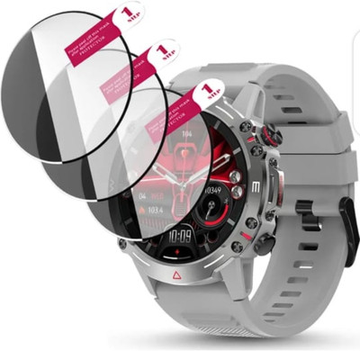 ZIDZEE Tempered Glass Guard for PEBBLE COSMOS QUEST SMART WATCH TEMPERED GLASS ( PACK OF 3)(Pack of 3)