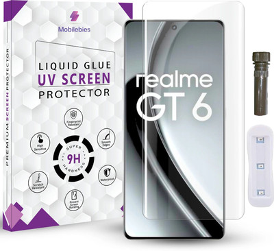 Qoisa Tempered Glass Guard for Realme GT 6T Advanced HD+ UV Tempered Glass Screen Protector(Pack of 1)