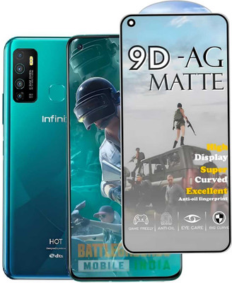 FAIYER BEAT Tempered Glass Guard for Premium matte Tempered Glass For infinix HOT9(matte finish,Pack Of 1) Advanced gaming matte Full Screen Coverage Screen Protector for infinix HOT9(Pack of 1)