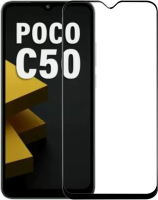 KOKO Edge To Edge Tempered Glass for Poco C50(Pack of 1)