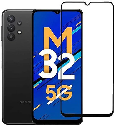 Gorilaa Tempered Glass Guard for Edge to Edge Temper ed Glass Screen Protector for Samsung Galaxy M32 5G / A32 5G / A12 / A02 / M02 (9H Hardness - 6D, Black)(Pack of 1)