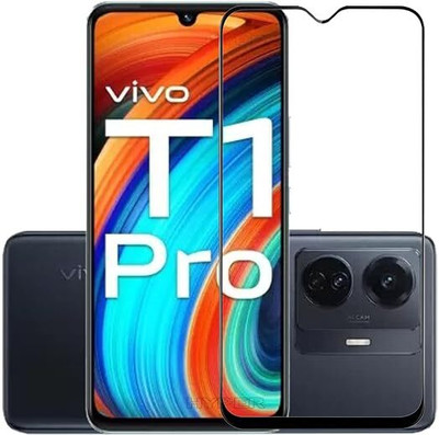 ALFA URBAN Tempered Glass Guard for IQOO Z6 44W / Z6 Pro 5G / Vivo T1 Pro 5G Edge To Edge HD+ Tempered Glass Full Screen Coverage with Easy Installation(Pack of 1)