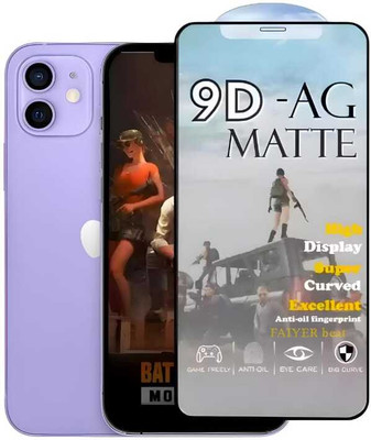 FAIYER BEAT Tempered Glass Guard for Premium matte Tempered Glass For iphone 12(matte finish,Pack Of 1) Advanced gaming matte Full Screen Coverage Screen Protector for iphone 12(Pack of 1)