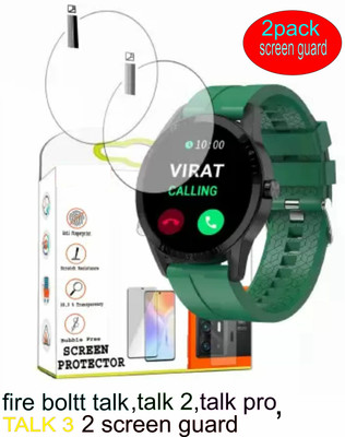 VPrime Edge To Edge Tempered Glass for FIRE BOLTT TALK,TALK2, TALK 3, TALK,PRO talk ultra(Pack of 2)