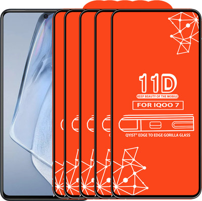 Qyist Tempered Glass Guard for Iqoo 7(Pack of 5)