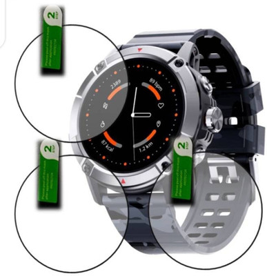 DB Tempered Glass Guard for AMBRANE CREST PRO 1.52 SMART WATCH TEMPERED GLASS (PACK OF 3)(Pack of 3)
