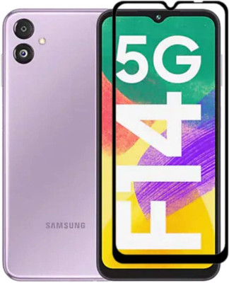 NaturalBuy Edge To Edge Tempered Glass for Samsung Galaxy F14 5G-|Full Screen Coverage (Except Edges) Screen Protector,Top Notch Edge to Edge Full Screen Coverage [Anti-Scratch] [9H Gorilla] [Free Cleaning Kit Included](Pack of 2)
