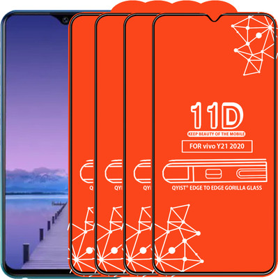 Qyist Tempered Glass Guard for Vivo Y21 2020(Pack of 4)