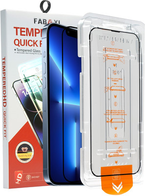 FabAxi Tempered Glass Guard for iPhone 14 Pro Max(Clear)(Pack of 1)