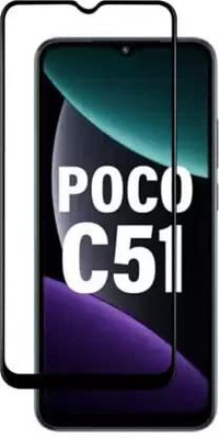 HQ Protection Tempered Glass Guard for Poco C51(Pack of 1)