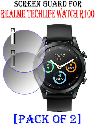 HIDEOUS Tempered Glass Guard for Realme TechLife Watch R100(Pack of 2)