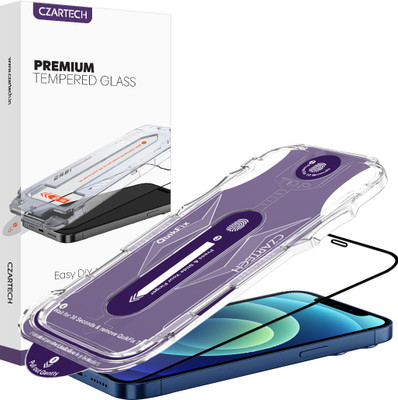 CZARTECH Tempered Glass Guard for Apple iPhone 12, Apple iPhone 12 pro(Pack of 1)