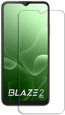 SOMTONE Tempered Glass Guard for Lava Blaze 2 Pro FRONT SCREEN GUARD(Pack of 1)