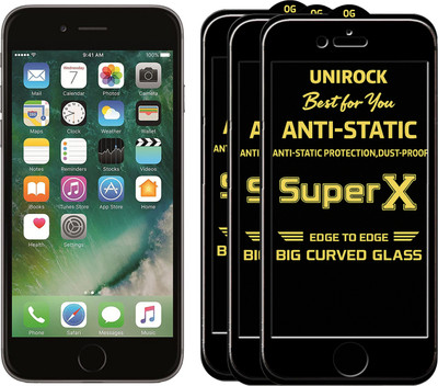 Unirock Tempered Glass Guard for Apple iPhone 6 Plus(Pack of 3)