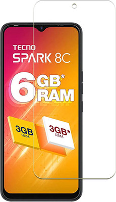 ARBAN Tempered Glass Guard for Tecno Spark 8C FRONT(Pack of 1)