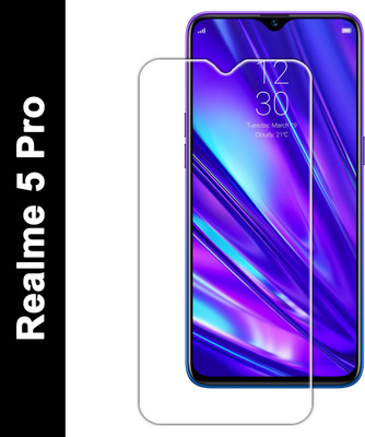 Gorilion Tempered Glass Guard for Realme 5 Pro(Pack of 1)