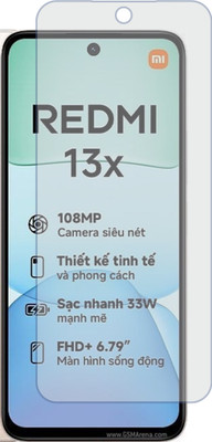 TELTREK Impossible Screen Guard for Redmi 13X(Pack of 1)