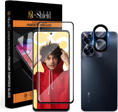MS-Shield Tempered Glass Guard for Realme C55, With Camera Lens Protector(Pack of 1)