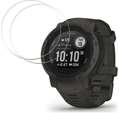MUTAALI Tempered Glass Guard for Garmin Instinct 2 smartwatch(Pack of 2)