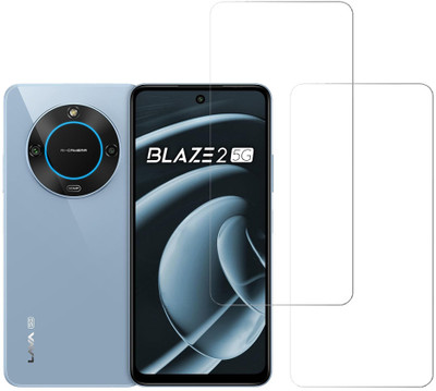 SPRITZEN Tempered Glass Guard for Lava Blaze 2 5G(Pack of 2)