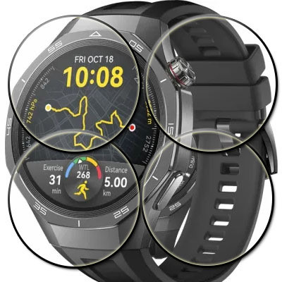 tombik Tempered Glass Guard for 44wx-Nubia Watch GT Smartwatch(Pack of 4)