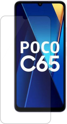 RCHJV Tempered Glass Guard for Poco C65, POCO C65, poco c65(Pack of 1)