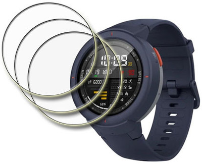 MUTAALI Tempered Glass Guard for Amazfit Verge Lite smart watch(Pack of 3)
