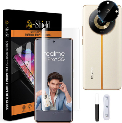 MS-Shield Tempered Glass Guard for Realme 11 Pro+ 5G, With Camera Lens Protector(Pack of 1)