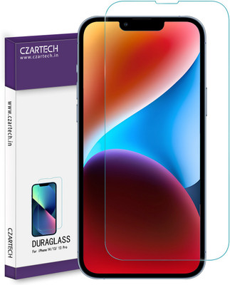 CZARTECH Tempered Glass Guard for Apple iPhone 13, Apple iPhone 14, Apple iPhone 13 Pro(Pack of 1)