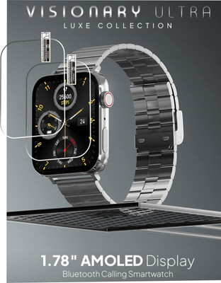 ICROMECK Tempered Glass Guard for FIRE BOLTT Visionary Ultra(Pack of 2)