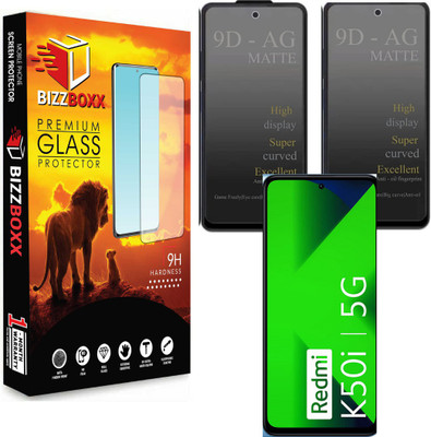 BizzBoxx Tempered Glass Guard for Redmi K50i 5G, Redmi Note 11T 5G(Pack of 2)
