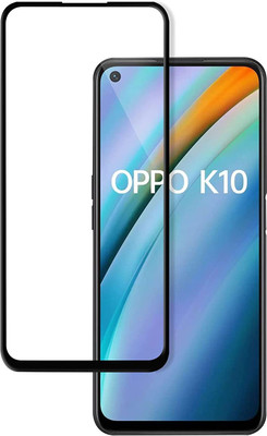 VOSKI Tempered Glass Guard for Oppo K10 9H Hardness HD + Super D Anti Scratch Tempered Glass(Pack of 1)
