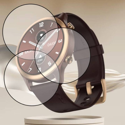 DOWRVIN Tempered Glass Guard for NOISE EVOLVE 1.43 SMART WATCH TEMPERED GLASS (P-3)(Pack of 3)