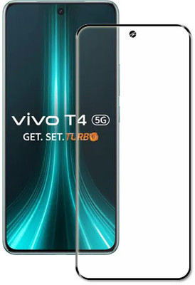 tombik Tempered Glass Guard for 15qz-Vivo T4 5G-front(Pack of 1)