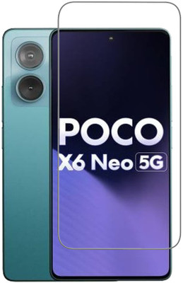 AKSHUD Tempered Glass Guard for POCO X6 Neo 5G(Pack of 1)