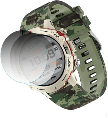 KHWABEEDA Tempered Glass Guard for FIRE -BOLTT GRENADE 1.39 SMART WATCH TEMPERED GLASS (PACK OF 2)(Pack of 2)