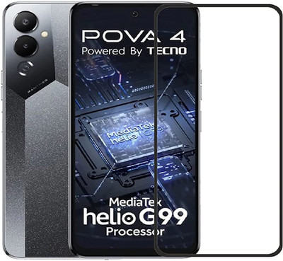 GDBUY Tempered Glass Guard for Tecno POVA 4, Tecno Pova 4(Pack of 1)
