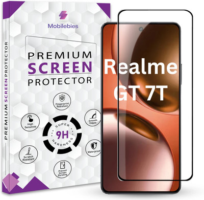 Mobilebies Tempered Glass Guard for Realme GT 7T Premium Screen Protector Guard with Easy Installation Kit(Pack of 1)