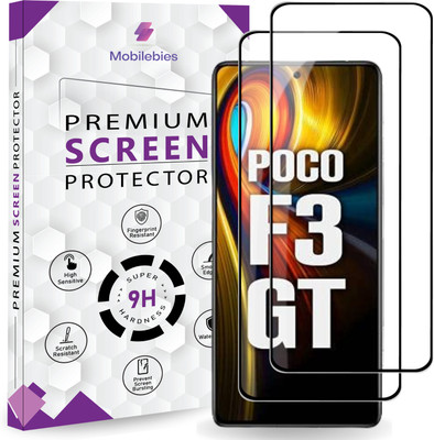 Mobilebies Tempered Glass Guard for Poco F3 GT /Poco F2 Pro/Poco F3/ OG Premium Screen Protector(Pack of 2)
