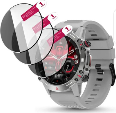 KHWABEEDA Tempered Glass Guard for PEBBLE COSMOS QUEST SMART WATCH TEMPERED GLASS ( PACK OF 3)(Pack of 3)
