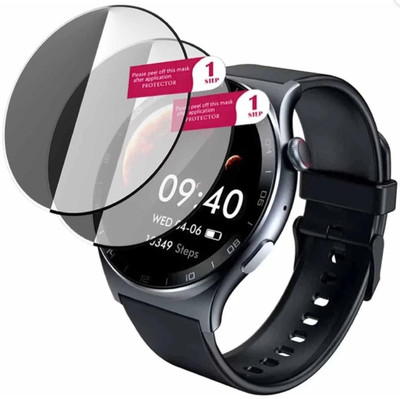 DOWRVIN Tempered Glass Guard for INFINIX X WATCH 3 GT SMART WATCH TEMPERED GLASS (PACK OF 2)(Pack of 2)