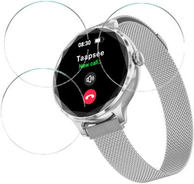 MUTAALI Tempered Glass Guard for NoiseFit Diva Smartwatch(Pack of 3)